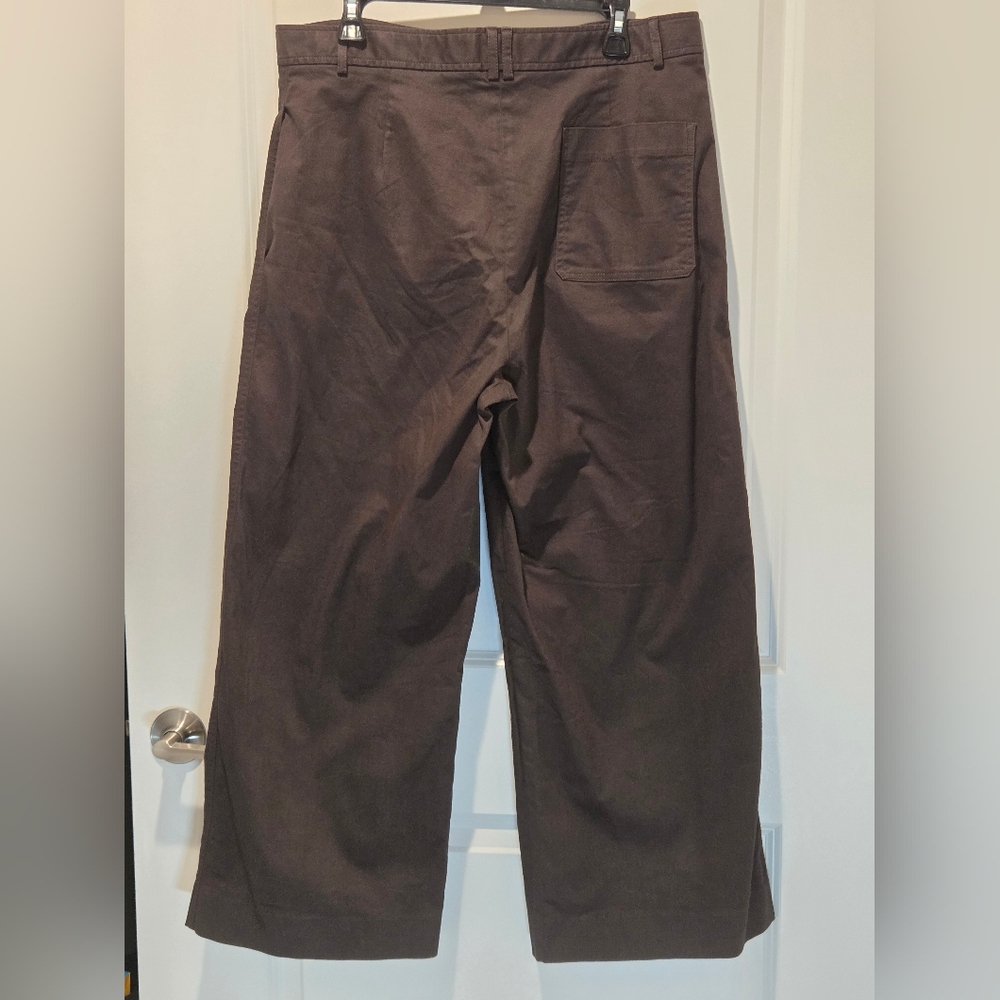 M.M.Lafleur Brown Wide-Leg Pants - Picture 4 of 9